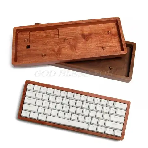 Чехол для механической игровой клавиатуры ANNE PRO2, деревянный корпус под заказ, розовое дерево, орех