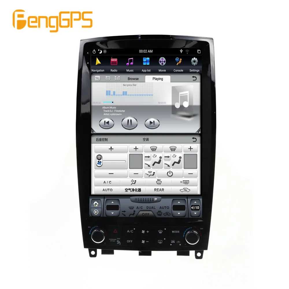 Автомобильная Мультимедийная система 128G экран в стиле Tesla для Infiniti QX50 EX25 EX35 радио