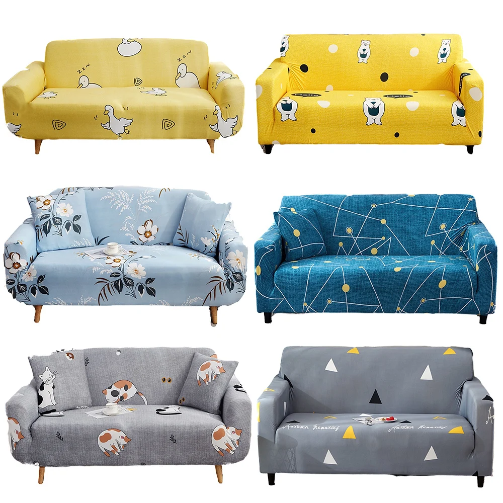 

Эластичный чехол для дивана с принтом, растягивающийся чехол для дивана L-фасонный чехол, полноразмерный чехол для гостиной