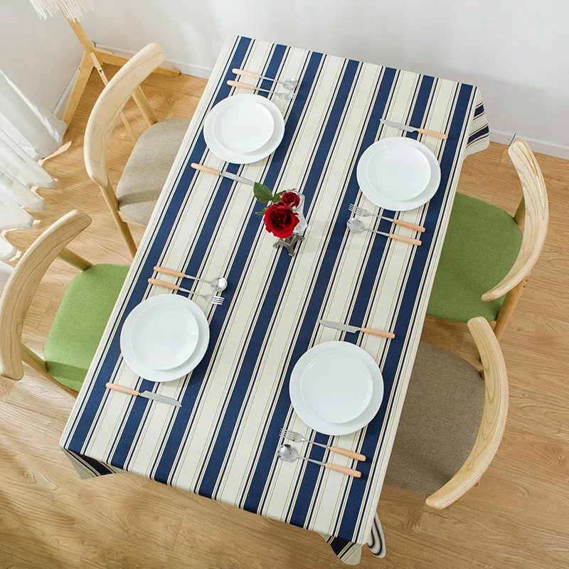 Уплотненная 100% хлопковая скатерть для кухонного стола прямоугольные скатерти