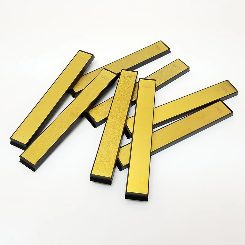 Professional Golden Diamond Plate Kitchen Knife Sharpener Stone Whetstones Sharpening Tool sharpening stone bar Grind | Дом и сад