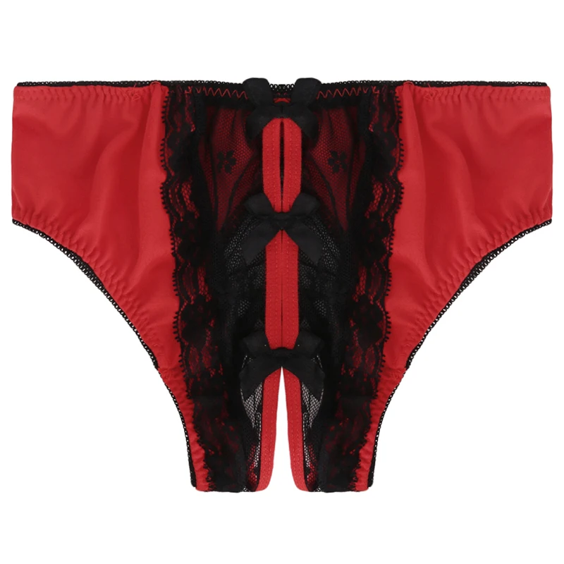 

Female Sexy Lingerie Lace Floral Transparent Panties Women Bow Thongs And Strings Hollow Out Sexy Seamless Transparent Underwear