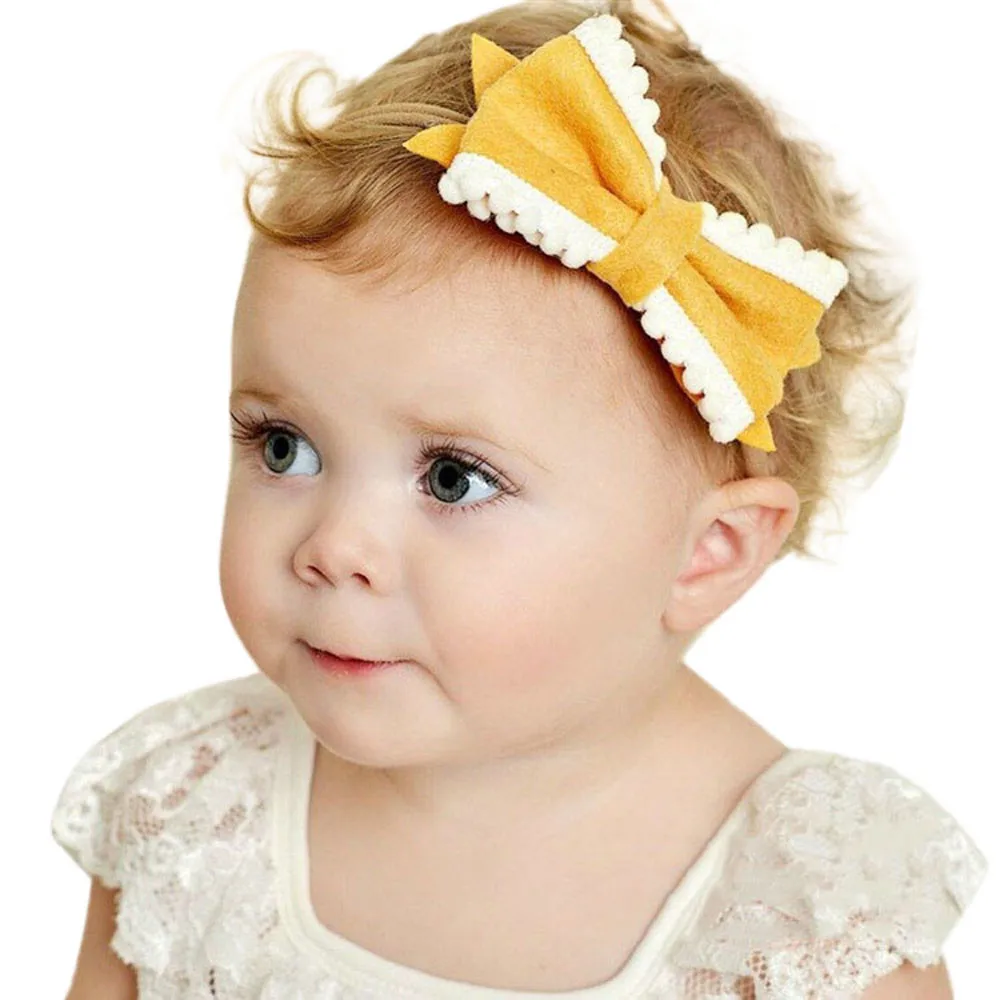 Детская повязка на голову с бантом эластичная для волос Детские Луки реквизиты