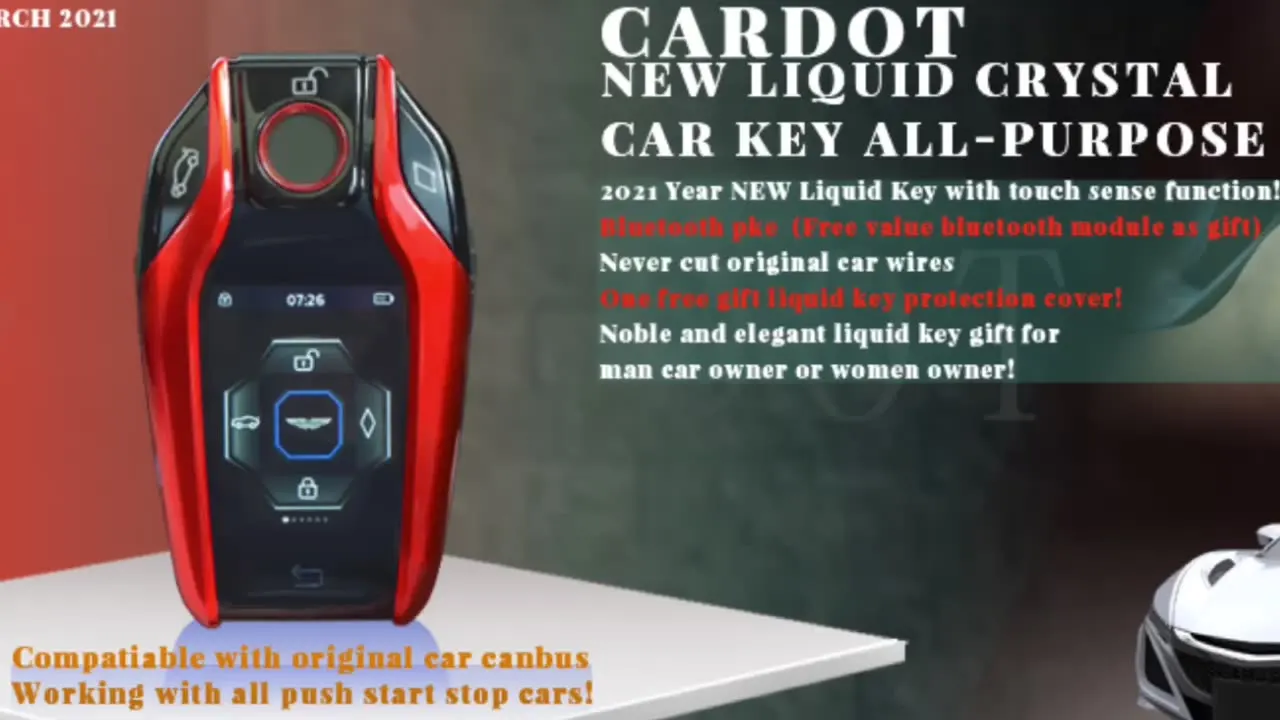 

KOL Cardot Mobile Phone Control Car Keyless Entry System lcd remote Start Stop Engine Remote Starter Car Key Car Alarm