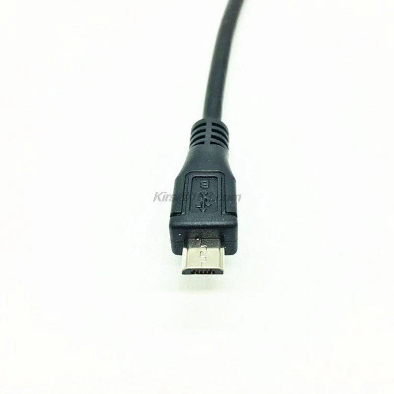 30/50 см Micro USB папа к USB2.0 B Тип Женский адаптер кабель панель крепление