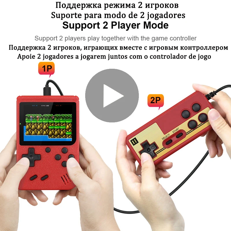 Ретро ТВ видео игровые консоли 8 бит ручной портативный игровой мини аркадный