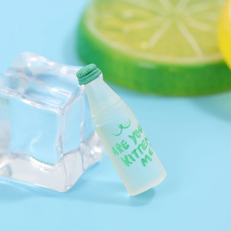 

6Pcs/set Mini Water Bottles Dollhouse Miniature Food Kitchen Accessories New