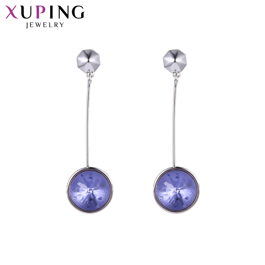

Xuping Jewelry Temperament Elegant Crystals Earrings for Women Valentine's Day Romantic Gifts 96198