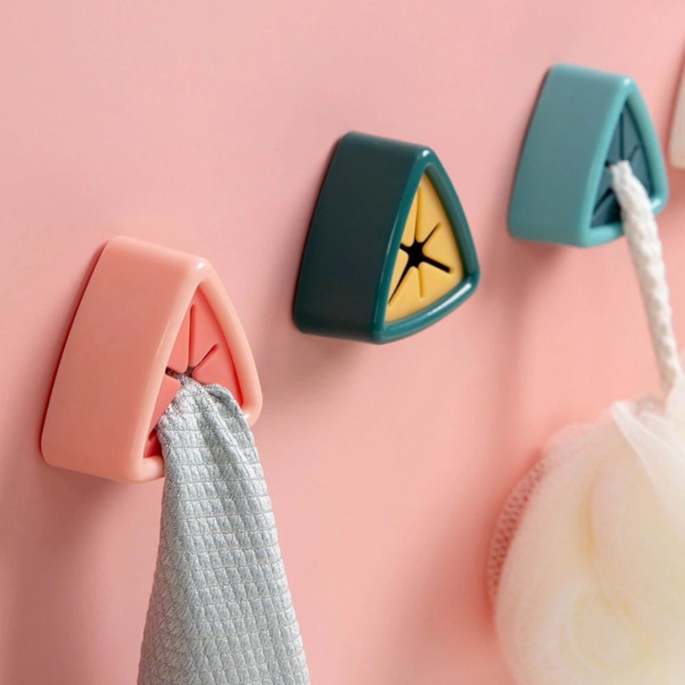 

Creative Kitchen Towel Rack Free Punch Storage Hook Bathroom Cloth Plug Hanger Self-adhesive Shelf
