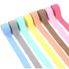 5 ярдовлот с фокусным расстоянием 25 мм Эластичная лента разноцветный отложной спандекс штаны с эластичным поясом-резинкой для швейная кружевная отделка пояс с плоской обратной стороной, аксессуар для