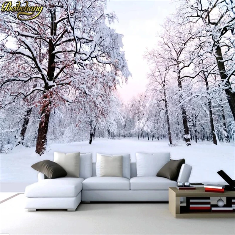 Фотообои beibehang на заказ 3d Настенные обои с изображением леса спальни черно-белого