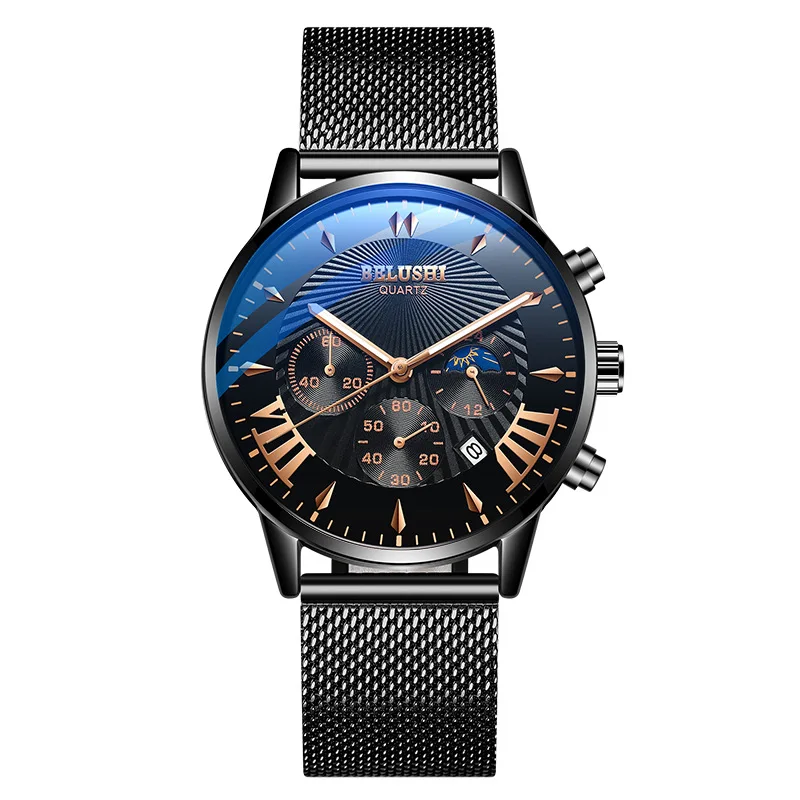 

2021 New Cool Watch Male Student Chronograph Quartz Watch Luminous Waterproof Multifunctional Watch Ladies Watches 2021