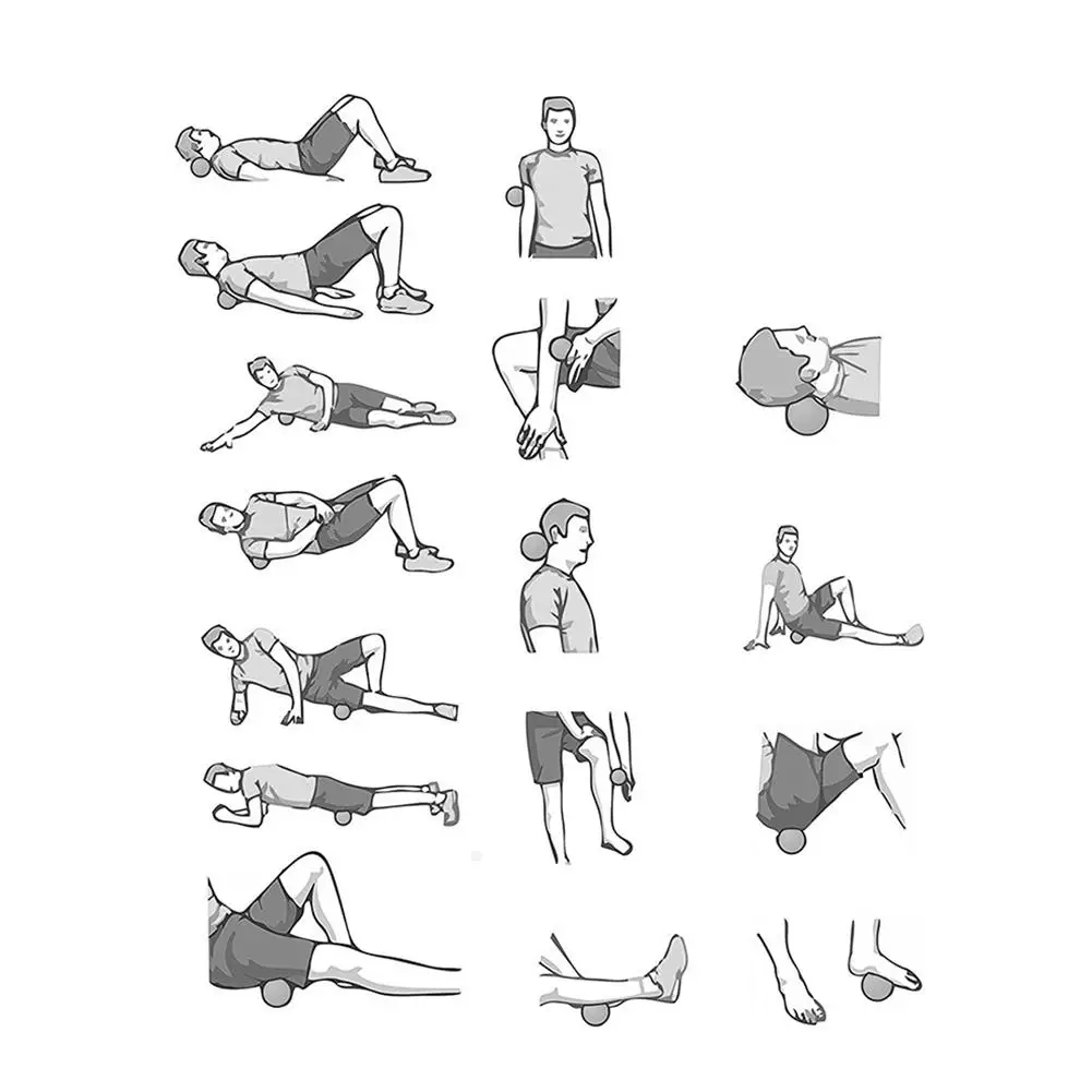 Drop Shipping EPP Massage Peanut Ball Back Therapy Cross Fit Yoga Balls Trigger Point Sports Gym Release Excise Full Body | Спорт и