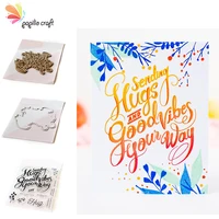 blessing words hot foil and dies new arrival 2021 scrapbook diary decoration stamps embossing template diy greeting card handmad