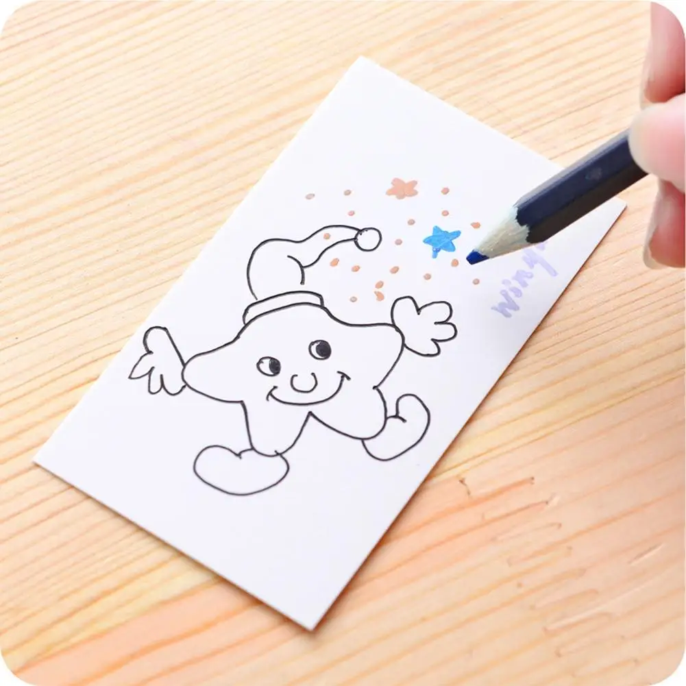 100 шт. двухсторонняя чистая крафт бумага визитки открытка с сообщении подарочная