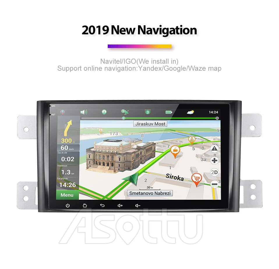 Asottu ips Android 9,0 PX30 автомобильный dvd для Suzuki Grand Vitara 2005-2012 мультимедиа головное устройство gps Радио Стерео gps навигация