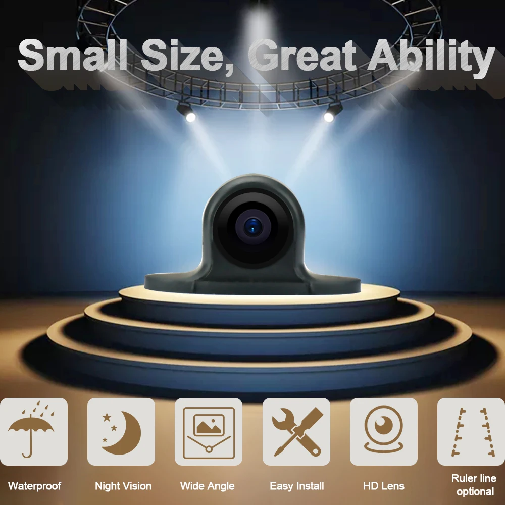 Автомобильная камера заднего вида LEXXSON с углом обзора 360 градусов CCD ночное