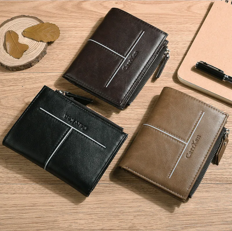 Роскошный брендовый модный мужской кошелек известный кожаный держатель для карт