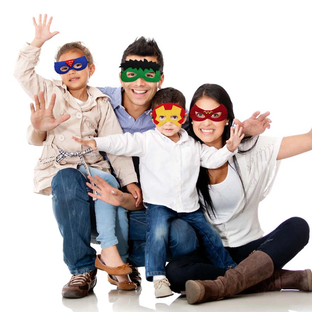 

Super Mask Cosplay Man Kids Adult Halloween Christmas Party Decorate Costumes Character Theme Masquerade Eye Masks Props Toy