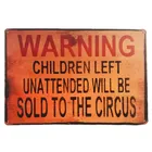 Предупреждающие знаки для детей, оставленных без присмотра, будут проданы гаражные панели для домашнего декора стен