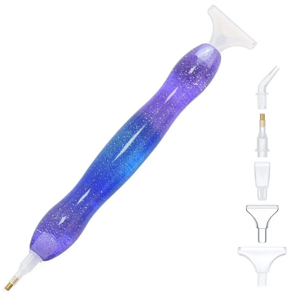 

5d Point Drill Pen Resin Diamond Painting Pen Cross Stitch Drawing Embroidery Picking Tool Handmade Sewing Craft Accessories