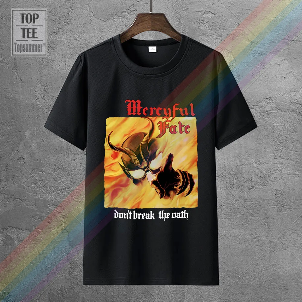 

Mercyful Fate Don'T Break The Oath Heavy Metal King Diamnod New Black T Shirt Hipster Print T Shirt Summer Style Top Tees