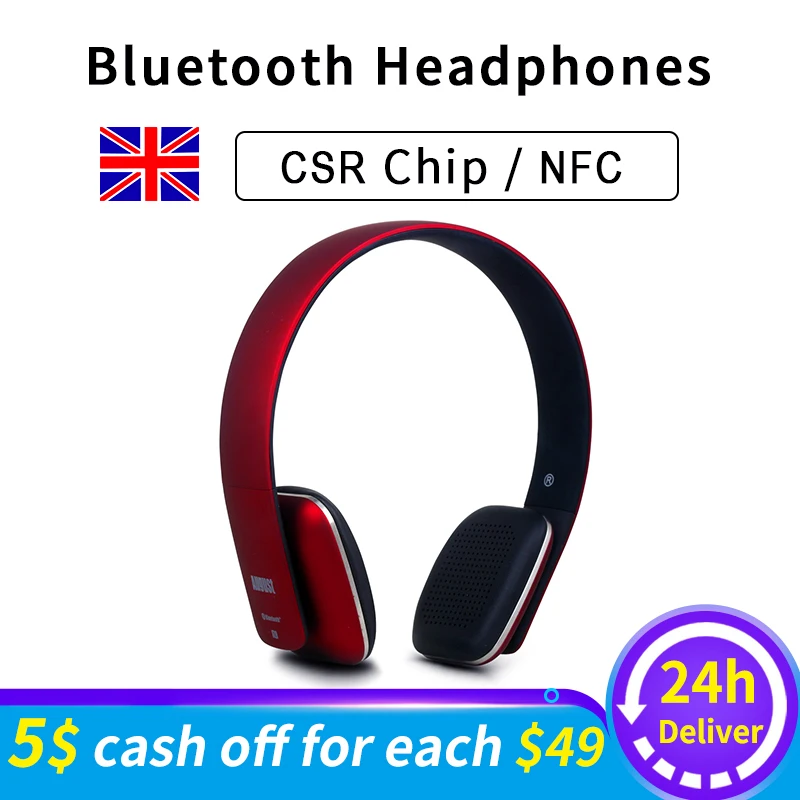 EP636 Bluetooth Беспроводные наушники с микрофоном/NFC удобные HIFI гарнитура для ПК