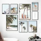 Современная картина с песчаным пляжем, домашний дизайн, настенная Картина на холсте, скандинавский морской пейзаж, плакаты и принты для спальни