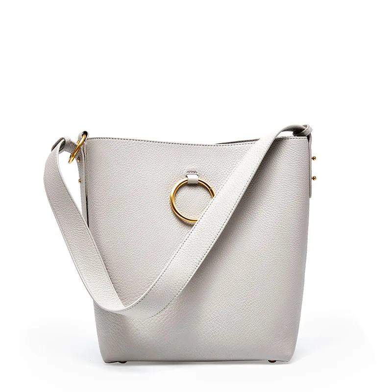 100% Натуральная воловья сумка роскошная ведро кожаные сумки женские брендовые