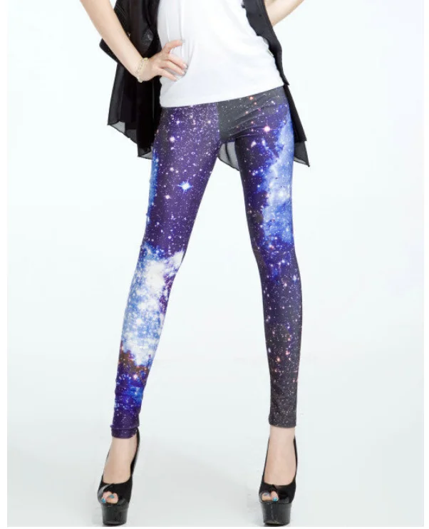 

Sexy Sport Yoga Leggings Fashion Flexible Running Pants Mujer Fat Big Large Universe Pattern Tights Womens New Designs