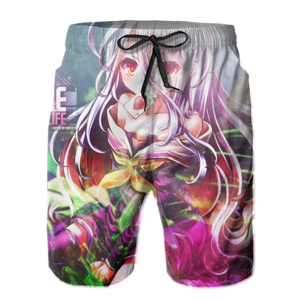 

Мужские Пляжные бордшорты No Game No Life, одежда для плавания, купальные костюмы, плавки-боксеры для серфинга