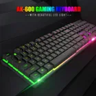 Клавиатура проводная Бесшумная с подсветкой, Ak-600, 104 клавиши