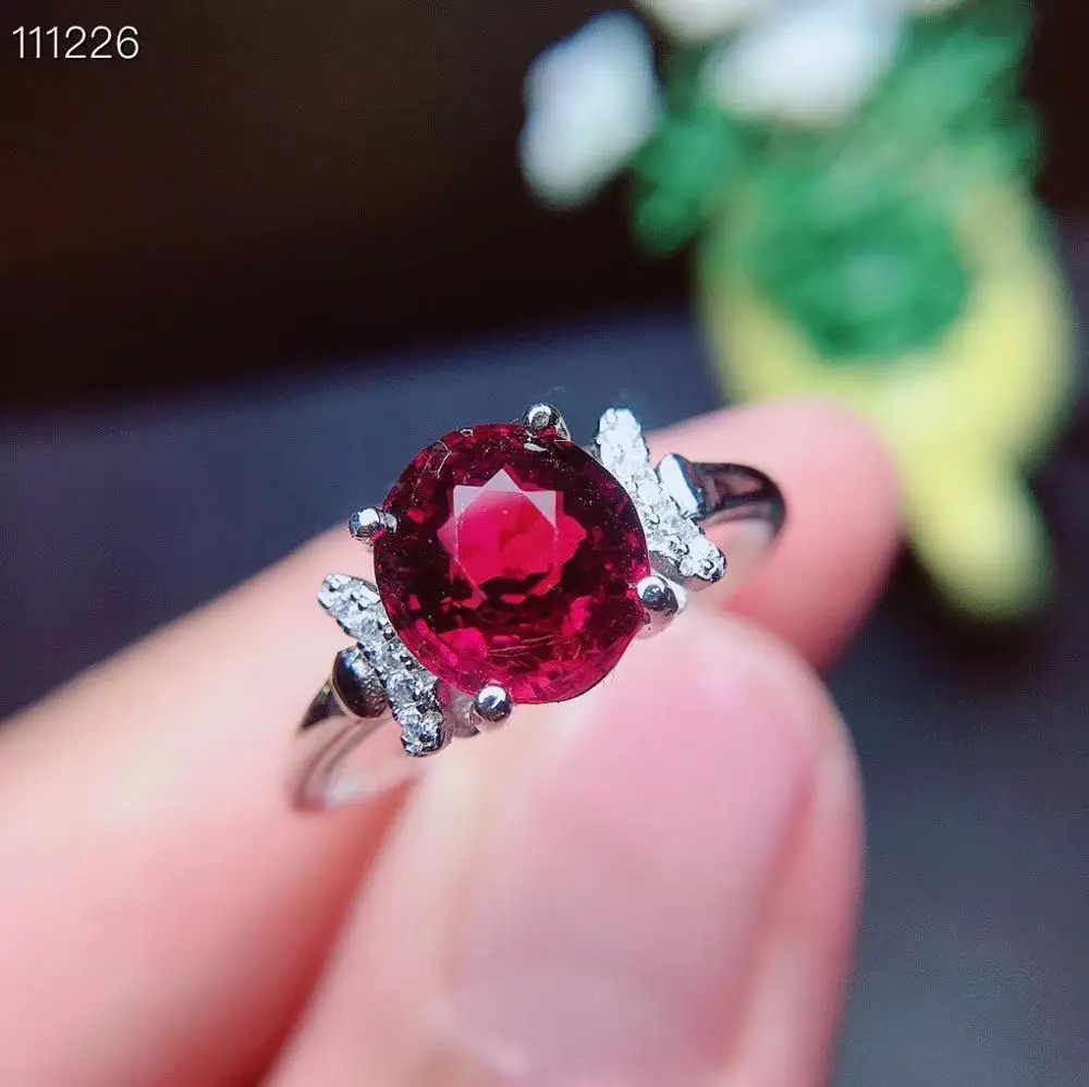 

Натуральный Юбилей кольцо турмалин кольцо 925 пробы серебряные ювелирные изделия Турмалин Кольцо