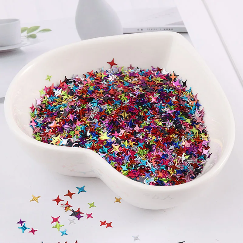 Экологически чистые 10 г ультратонкие микс 2 5 мм 4 блестки звезды для ногтей