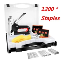 3 in 1 staplers heavy duty manual metal home diy staple tool with remover 1200 staples home woodworking staplers diy tool