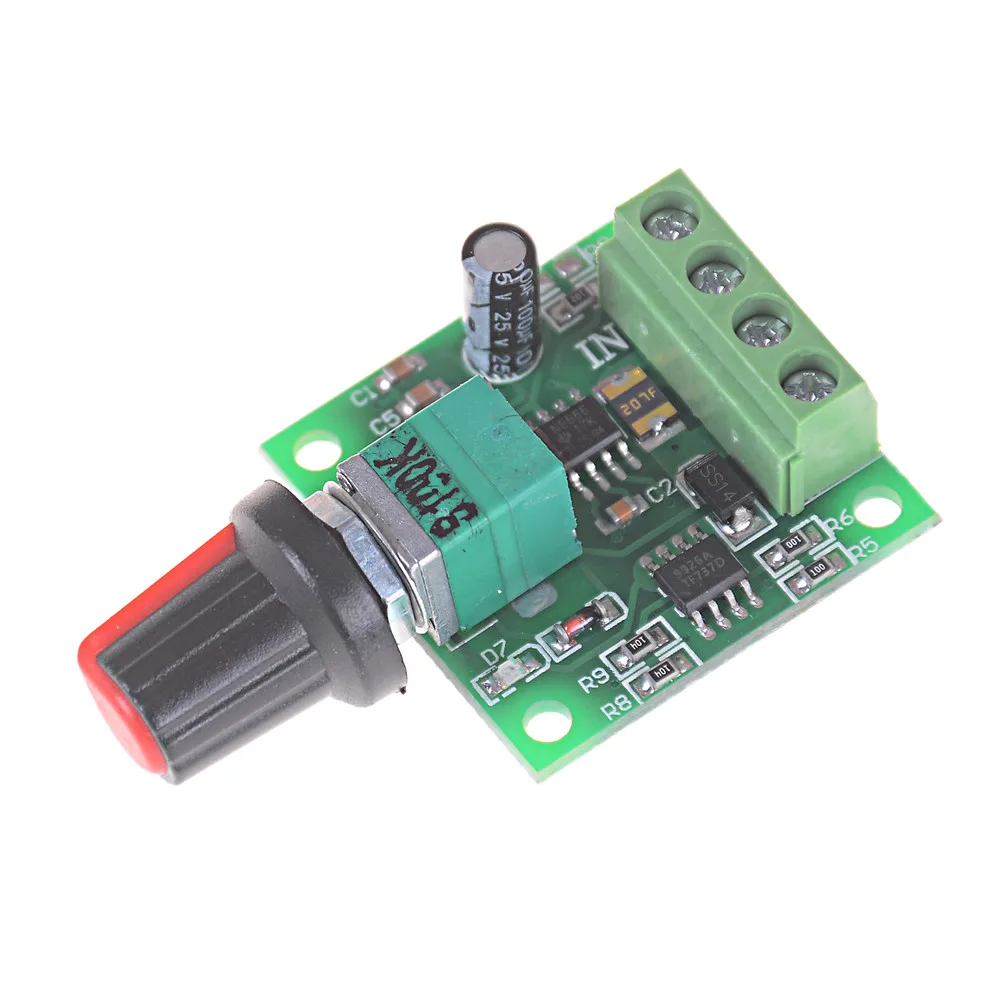 

30W 2A DC 1.8V -15V PWM Motor Speed Controller Regulator Low Voltage Fan Speed Governor Switch PWM Adjustable Drive 5V 12V