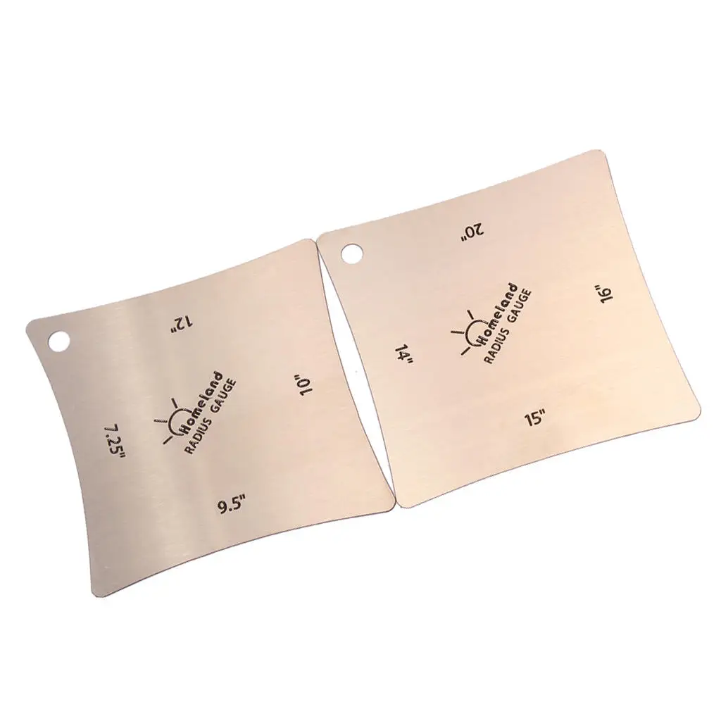 Набор из 2 инструментов Luthier для измерения басов квадратных радиусов | Спорт и