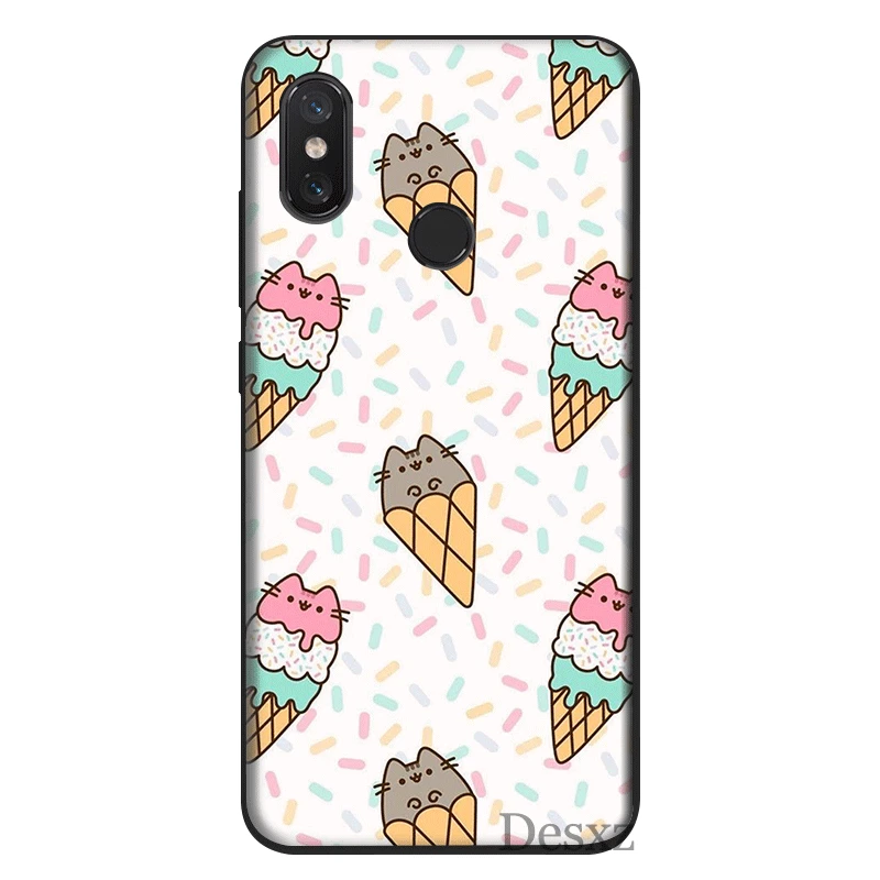 Desxz Pusheen Cat cool Mobile Phone Case Silicone For Redmi Note 4 4X 5 6 7 8 Pro 5A Prime k20 pro Cover |