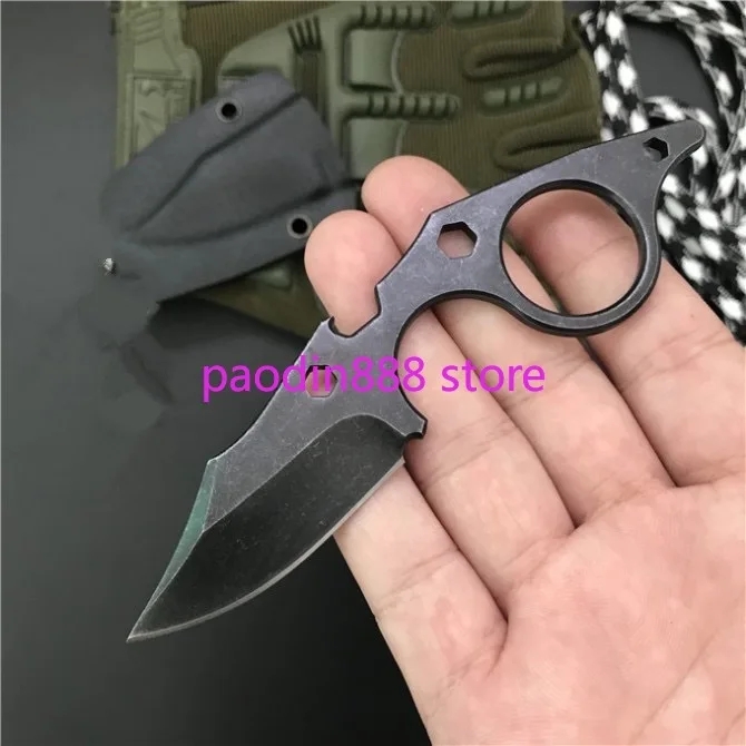 Небольшой Птерозавр прямые Ножи 440C с фиксированным лезвием для повседневного