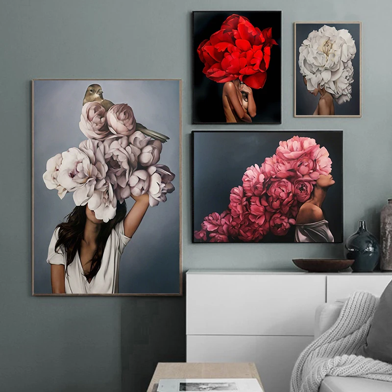 Скандинавская Современная фотография Женская абстрактная мода стильная Картина