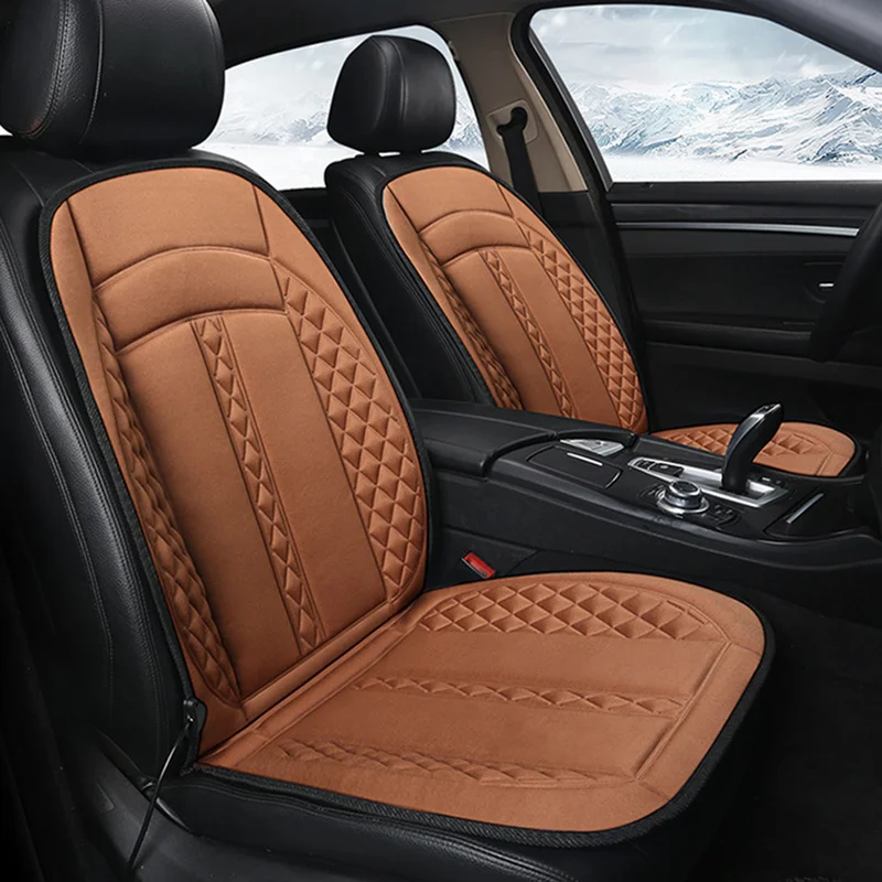 Подогрев автомобильных сидений 1 шт. 12 В подогрев коврик нагревательные коврики