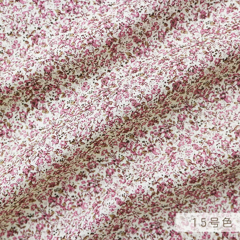 50x145 см печать свежий цветочный саржа хлопковая Лоскутная Ткань DIY шитье детская одежда ткань сделать постельные принадлежности одеяло для ребенка и ребенка