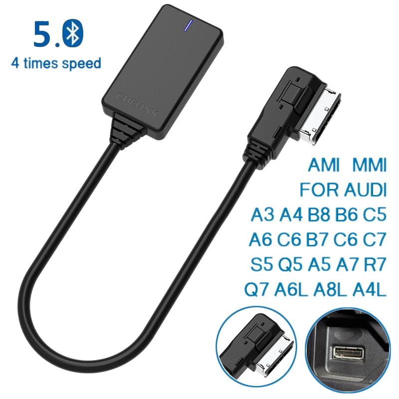 AMI MMI MDI беспроводной Aux Bluetooth адаптер кабель аудио Музыка Авто для - Цена: 643,11 - 771,74 руб.