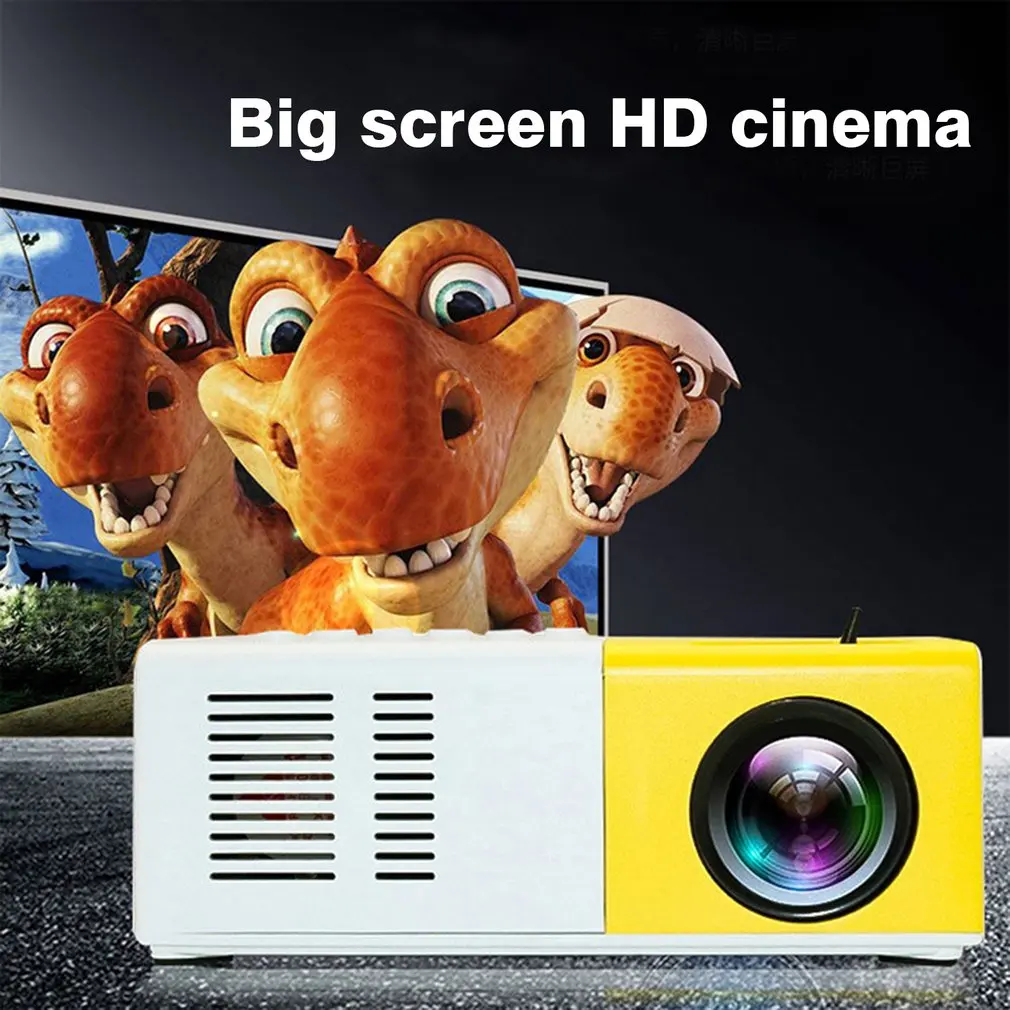 J9 Мини проектор HD домашний Театр Поддержка 1080P AV USB Micro SD карта портативный