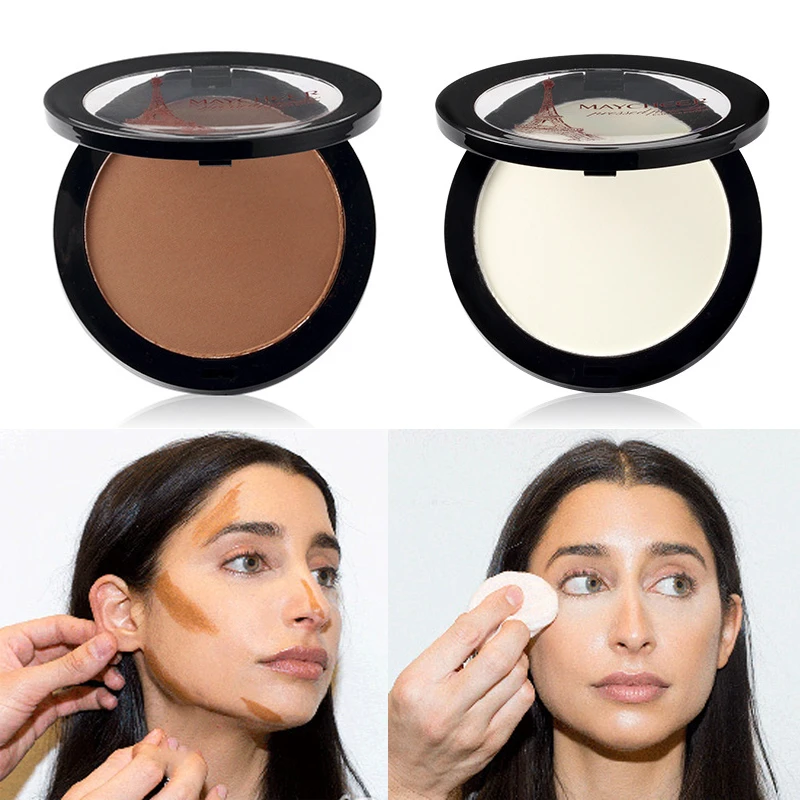 

Face Highlighter Foundation Base Contour Powder Palette Bronzers Brightener Beauty Make Up Facial Concealer Makeup T0768