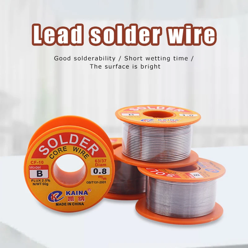 

50g/100g 0.6/0.8/1/1.2 Content Tin Lead Tin Wire Rosin Solder Soldering Wire Roll Primary Purity Soldering Wire with Flux