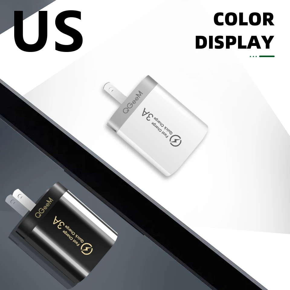 QGEEM 3 USB зарядное устройство для iPhone Quick Charge 3,0 быстрое зарядное устройство для Xiaomi QC 3,0 портативное зарядное устройство для телефона зарядный адаптер