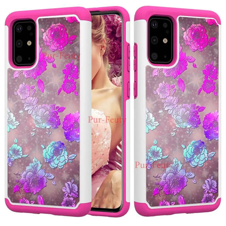 2 в 1 ТПУ + PC чехол для телефона Samsung Galaxy S20 Ultra S10 S10e 5G S7 S8 S9 Plus J3 2016 A5 2017 J7 2018 J2 Core Note 9