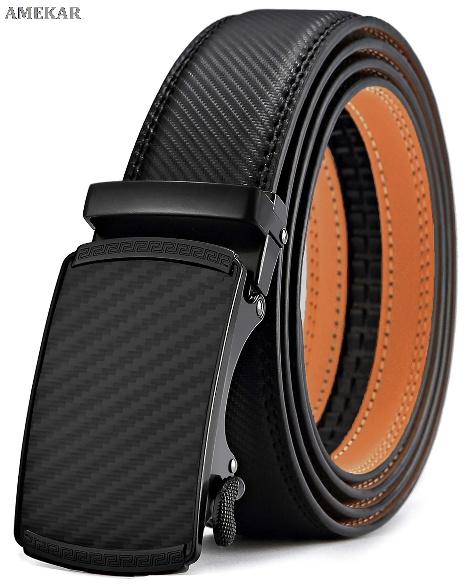 

Men's Belt,Bulliant Slide Ratchet Belt For Men Dress Pant Shirt Genuine Leather,Trim To Fit