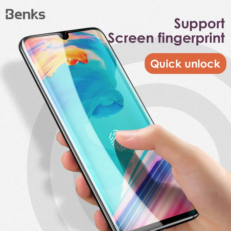 Защитное стекло Benks XPRO + AGC закаленное с закругленными краями для Huawei P30 Pro HD 0 3 мм
